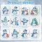 12 Pcs Snowman Diamond Painting Keychain 5D DIY Diamond Painting Kit Christmas Hanging Diamond Art Set Diamond Art Christmas Ornaments for Kids Christmas Crafts Home Decorations(Blue)